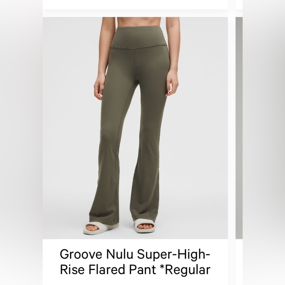 Lululemon Groove Pant Army Green